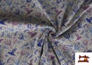 Venta online de Tela de Sudadera Flannel Colibrí