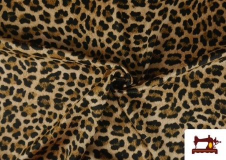 Comprar online Tela de Creppe de Leopardo