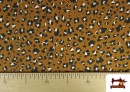 Comprar online Tela de Viscosa estampado Leopardo de Colores color Mostaza