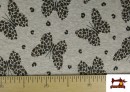 Tela de Sudadera Flannel Mariposas