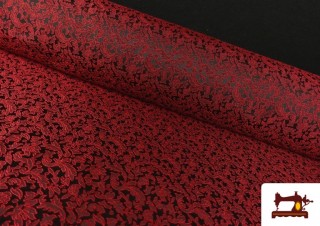Venta online de Tela de Jacquard Bicolor Dibujo Pequeño color Rojo Venta online de Tela de Jacquard Bicolor Dibujo Pequeño color Rojo