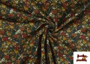 Venta online de Tela de Punto de Camiseta de Algodón Floral