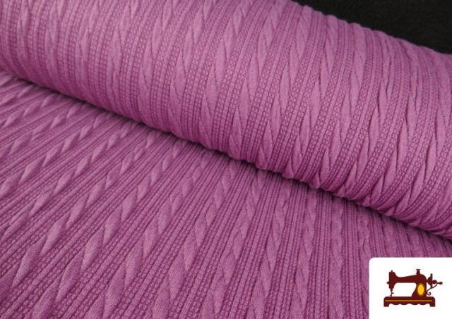 Comprar Tela de Jersey Tricot Trenza color Malva
