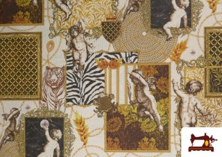 Venta de Tela de Loneta Digital Estampado Ángeles y Querubines