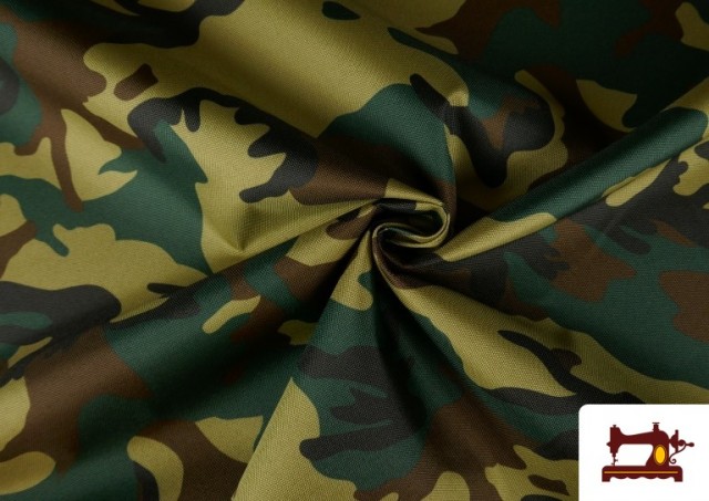 Comprar online Tela Impermeable y Transpirable  Simil  Lona Gore Tex Estampado Militar