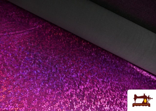 Comprar Tela de Lycra con Holograma de Colores color Rosa