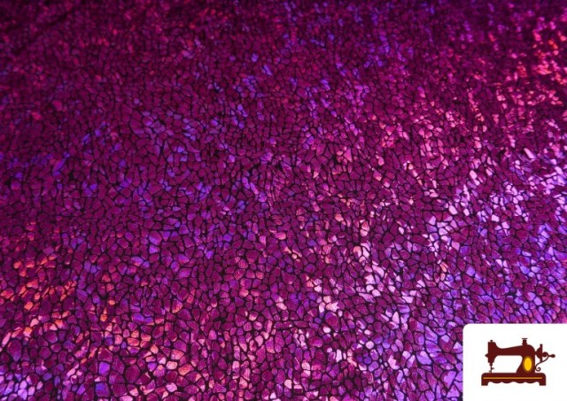 Comprar online Tela de Lycra con Holograma de Colores color Rosa