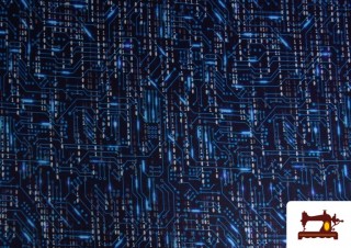 Comprar Tela de Sudadera Perchada Códigos Informáticos