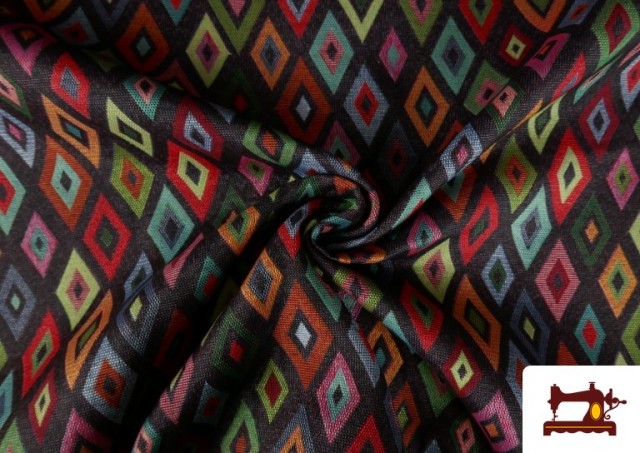 Venta online de Tela de Tapicería de Gobelino Estampado Rombos