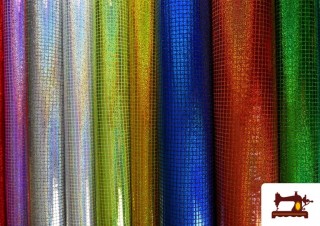 Comprar Tela de Lentejuelas Cuadradas Efecto Holograma Multicolor