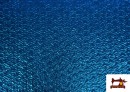 Venta de Tela con Relieve Metalizada de Colores color Azul