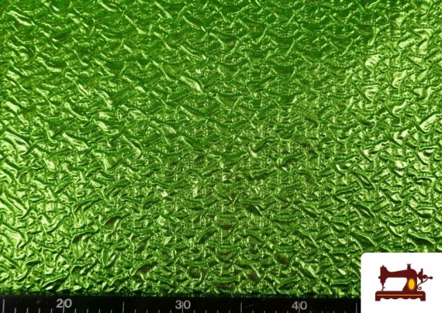Venta online de Tela con Relieve Metalizada de Colores color Verde