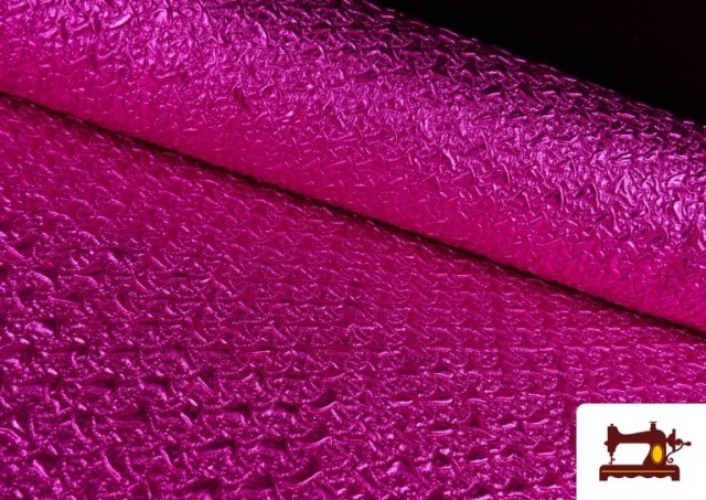 Tela con Relieve Metalizada de Colores color Rosa