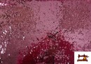 Venta online de Tela de Lentejuelas Bicolor color Rosa pálido