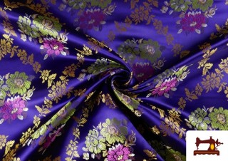 Tela de Jacquard Medallones Florales