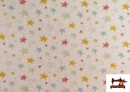 Comprar online Tela de Algodón de Estrellas Multicolor para Patchwork