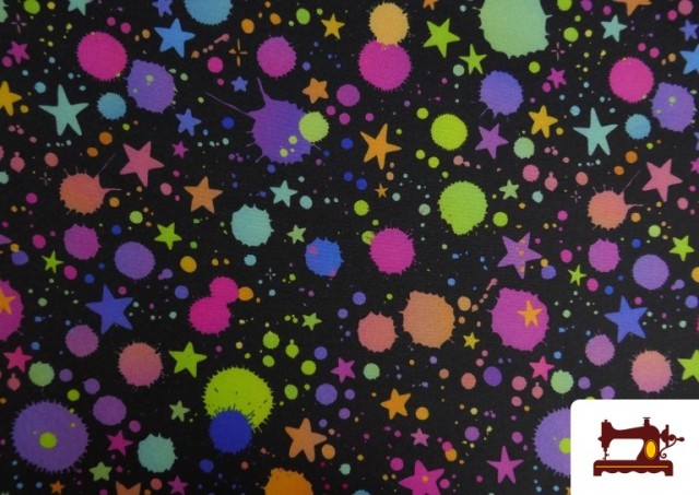 Venta de Softshell estampado Estrellas Multicolor