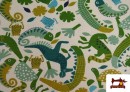 Venta de Tela de Punto de Camiseta Cocodrilos Infantil