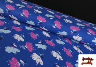 Tela de Muselina estampada Floral