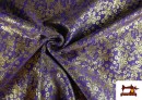 Venta de Tela de Jacquard Floral Fantasía Brillante Ancho Especial 280 cms