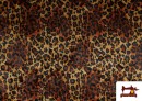 Venta de Tela de Terciopelo Martelé Animal Print Leopardo