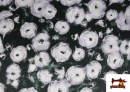Comprar online Tela de Raso de Algodón Estampado Floral con Licra