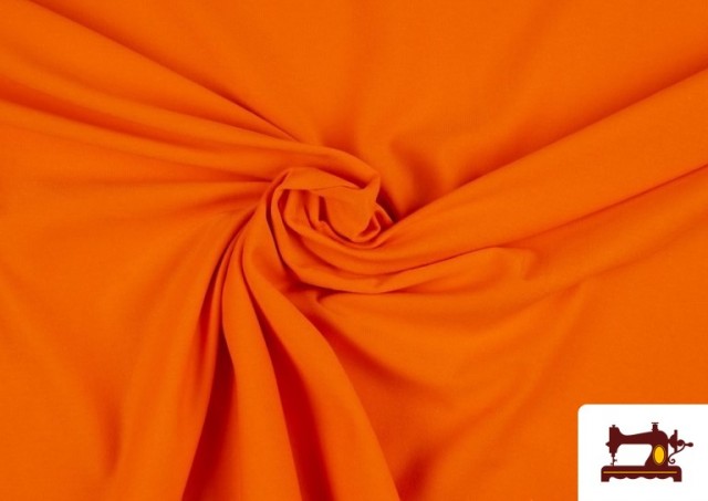 Comprar Tela Plana Stretch Economica - Pieza 50 Metros color Naranja