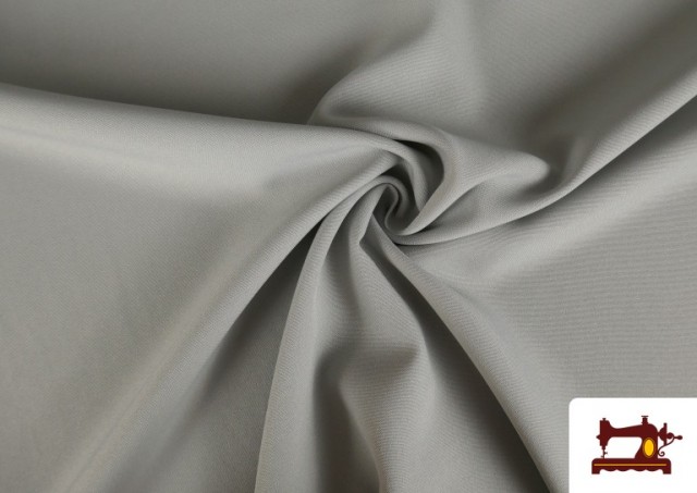 Tela Plana Stretch Economica - Pieza 50 Metros color Gris claro