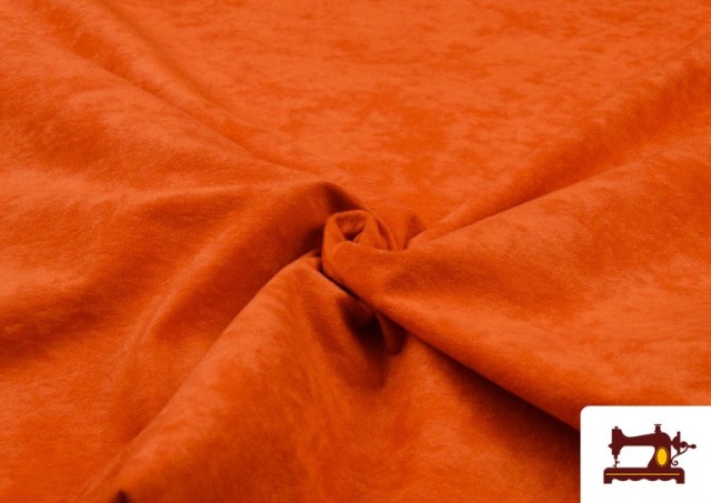 Venta de Tela de Antelina de Colores - Pieza de 25 Metros color Naranja