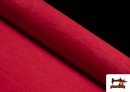 Venta online de Tela de Antelina de Colores - Pieza de 25 Metros color Rojo