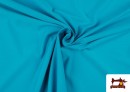 Tela de Punto de Camiseta de Colores - Pieza de 25 Metros color Azul turquesa