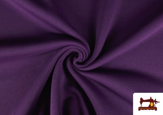 Tela de Sudadera de Colores - Pieza 15 Metros color Morado