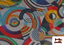 Venta de Tela de Batista de Algodón Estampado Abstracto