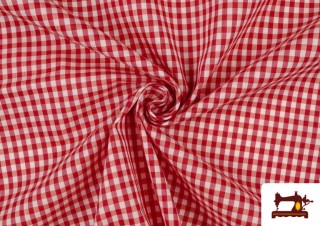 Venta de Tela de Cuadros Vichy de Colores - Pieza 15 Metros color Rojo Venta de Tela de Cuadros Vichy de Colores - Pieza 15 Metros color Rojo