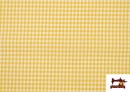 Comprar online Tela de Cuadros Vichy de Colores - Pieza 15 Metros color Amarillo