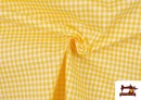 Tela de Cuadros Vichy de Colores - Pieza 15 Metros color Amarillo