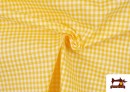 Tela de Cuadros Vichy de Colores - Pieza 25 Metros color Amarillo