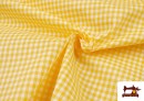 Tela de Cuadros Vichy de Colores - Pieza 15 Metros color Amarillo