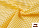 Tela de Cuadros Vichy de Colores - Pieza 15 Metros color Amarillo