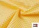Tela de Cuadros Vichy de Colores - Pieza 25 Metros color Amarillo