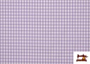 Venta online de Tela de Cuadros Vichy de Colores - Pieza 15 Metros color Lila
