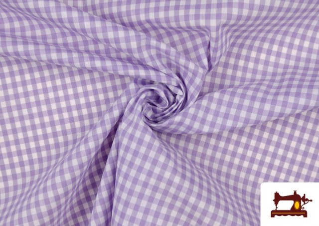 Tela de Cuadros Vichy de Colores - Pieza 15 Metros color Lila