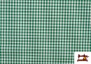 Venta online de Tela de Cuadros Vichy de Colores - Pieza 15 Metros color Verde