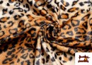 Tela de Leopardo para Disfraces y para Tapizar - Pieza 25 Metros color Tostado