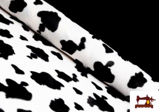 Tela Estampado de Vaca Pelo Corto - Pieza 25 Metros