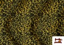 Comprar online Tela de Pelo de Leopardo de Colores - Pieza 25 Metros color Amarillo