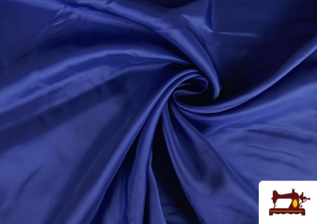 Venta de Tela de Forro de Seda Acetato de Colores - Pieza de 25 Metros color Azulón