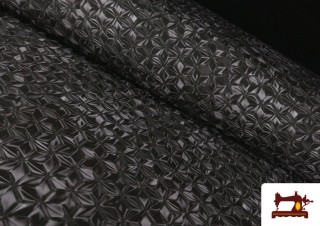 Softshell estampado Imitación Acolchado Negro