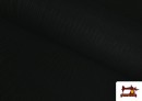 Venta online de Tela de Jersey Grueso de Punto Tejido Rayas color Negro