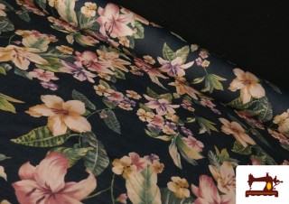 Tela de Punto Floral Lirios